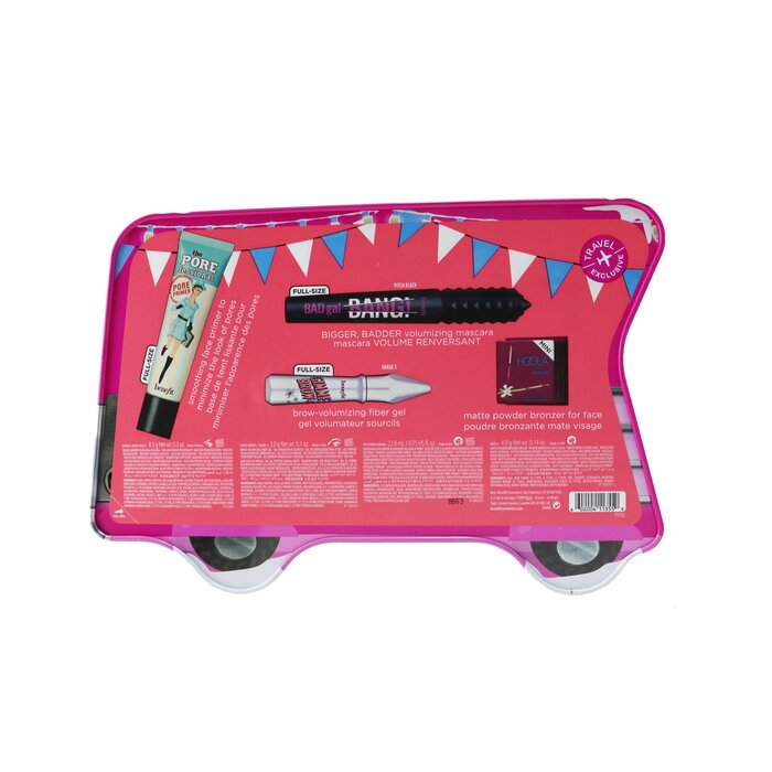 Benefit Fast Lane To Fab Set: The POREfessional Face Primer 22ml + Gimme Brow+ Volumizing Fiber Gel 3g + BADgal BANG! Volumizing Mascara 8.5g + Mini Hoola Matte Powder Bronzer 4pcsProduct Thumbnail