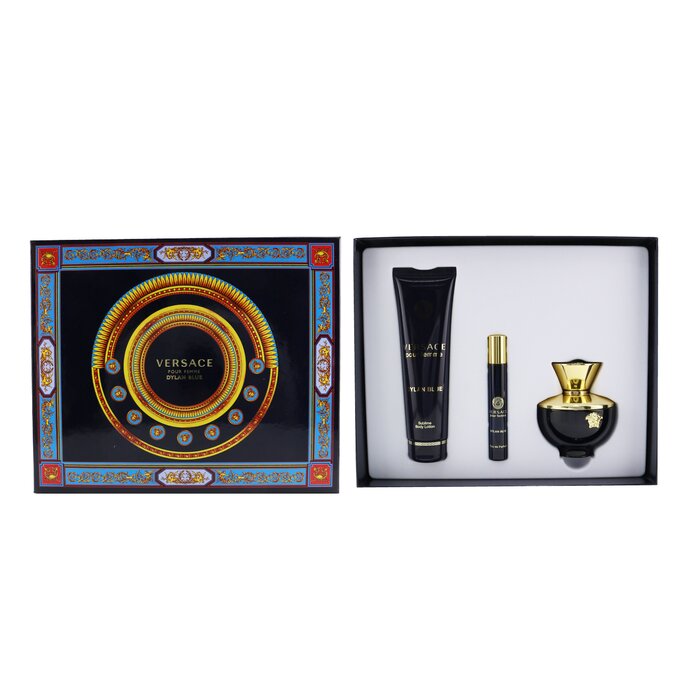 Versace Dylan Blue Coffret: Eau De Parfum Spray100ml/3.4oz + Body Lotion 150ml/5oz + Eau De Parfum Spray 10ml/0.3oz 3pcsProduct Thumbnail