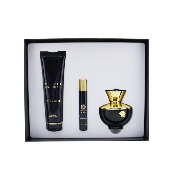 Versace Dylan Blue Coffret: Eau De Parfum Spray100ml/3.4oz + Body Lotion 150ml/5oz + Eau De Parfum Spray 10ml/0.3oz 3pcsProduct Thumbnail