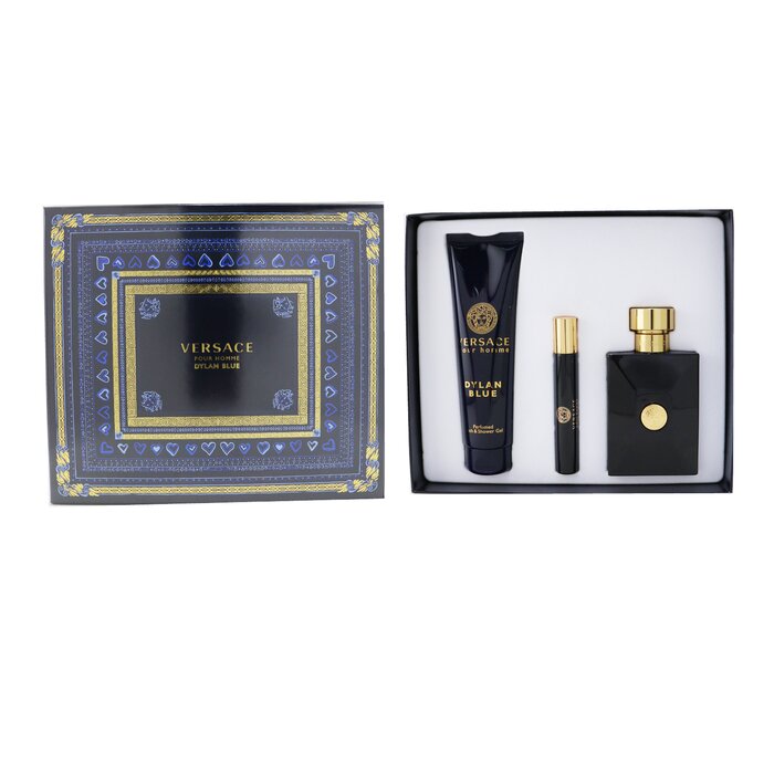 Versace 范思哲 Dylan Blue Coffret: Eau De Toillete Spray 100ml/3.4oz + Eau De Toillete Spray 10ml/0.3ozl + Bath&Shower Gel 150ml/5oz 3pcsProduct Thumbnail