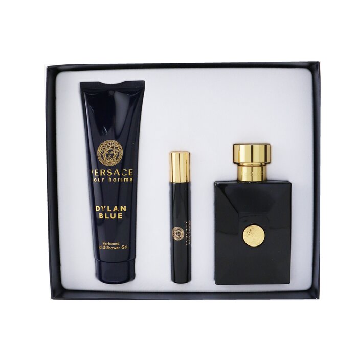 Versace 范思哲 Dylan Blue Coffret: Eau De Toillete Spray 100ml/3.4oz + Eau De Toillete Spray 10ml/0.3ozl + Bath&Shower Gel 150ml/5oz 3pcsProduct Thumbnail