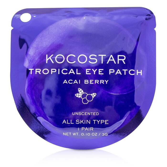 KOCOSTAR Tropical Eye Patch Unscented - Acai Berry (Individually packed) (Exp. Date 04/2021) 10pairsProduct Thumbnail