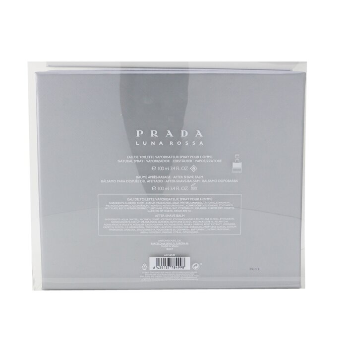 Prada Luna Rossa Coffret: Eau De Toilette Spray 100ml/3.4oz + After Shave Balm 100ml/3.4oz 2pcsProduct Thumbnail