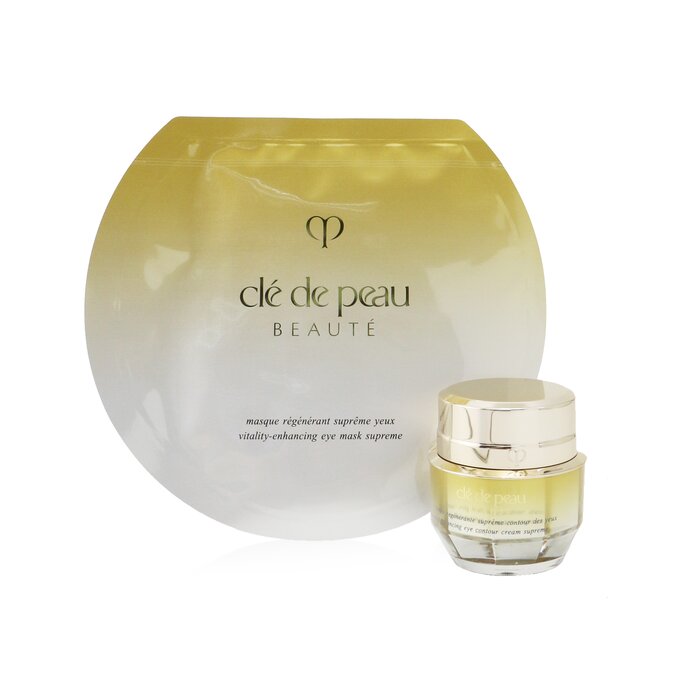 Cle De Peau 肌膚之鑰 Supreme Eye Ritual Set: Enhancing Eye Contour Cream Supreme 15ml/0.52oz+ Vitality-Enhancing Eye Mask Supreme 6 sheets 2pcsProduct Thumbnail