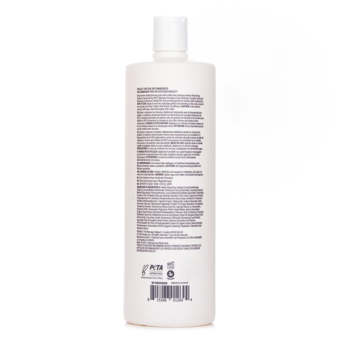 Bosley BosleyMD BosRevive Non Color-Treated Hair Nourishing Shampoo 1000ml/33.8ozProduct Thumbnail