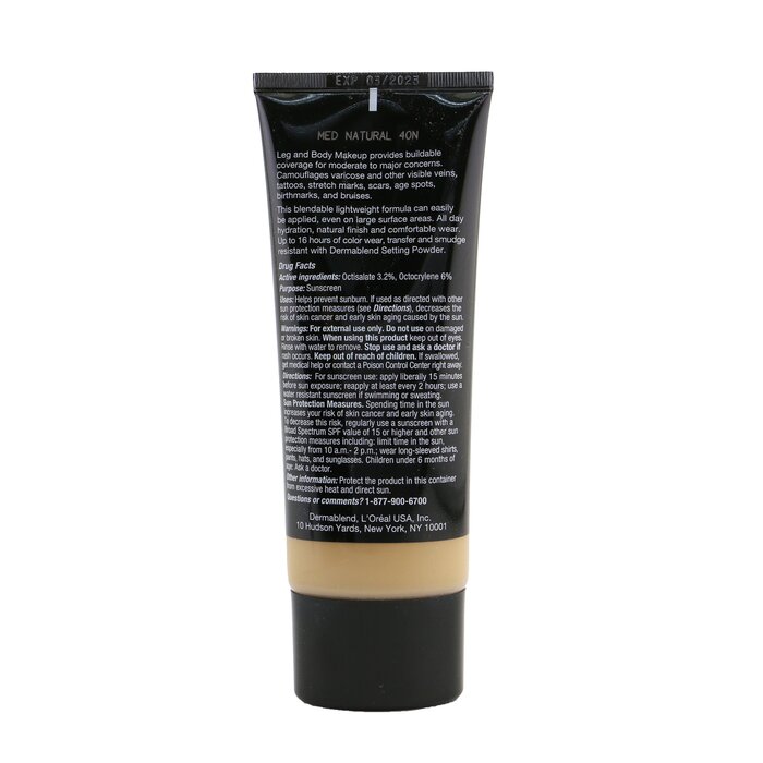 Dermablend Leg and Body Make Up Buildable Liquid Body Foundation Sunscreen Broad Spectrum SPF 25 100ml/3.4ozProduct Thumbnail