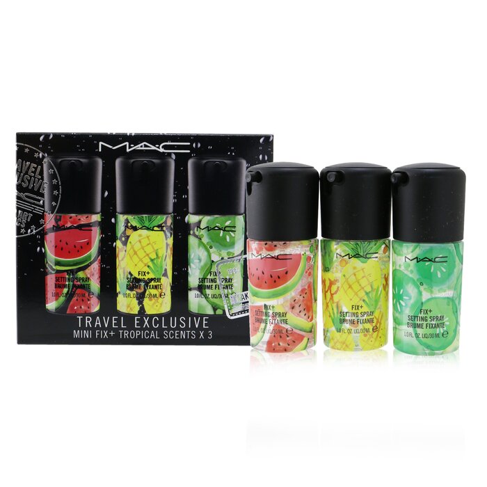 MAC Mini Fix+ Tropical Scents Setting Spray Kit (3x Mini Setting Spray) 3x30ml/1ozProduct Thumbnail