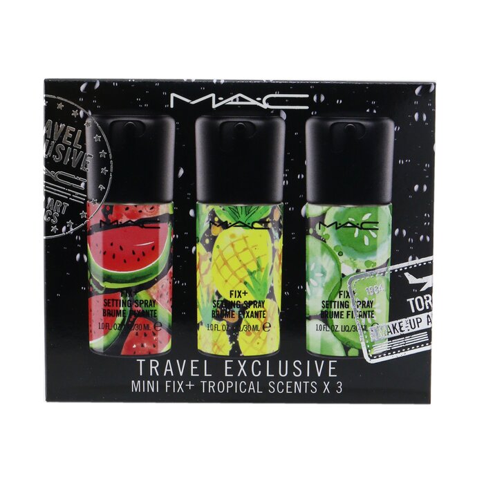 MAC Mini Fix+ Tropical Scents Setting Spray Kit (3x Mini Setting Spray) 3x30ml/1ozProduct Thumbnail