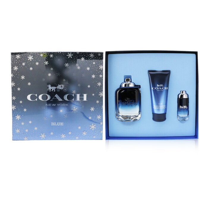 Coach مجموعة Blue: ماء تواليت سبراي 100مل/3.3 أوقية + ماء تواليت سبراي 15مل/0.5 أوقية + جل دش 100مل/3.3 اوقية 3pcsProduct Thumbnail