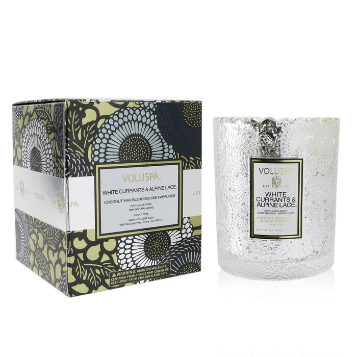 Voluspa Scalloped Edge Candle - White Currants & Alpine Lace 176g/6.2ozProduct Thumbnail