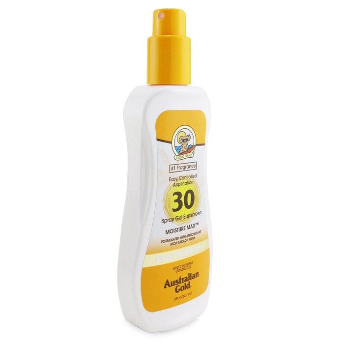 Australian Gold Spray Gel Sunscreen Broad Spectrum SPF 30 (Exp. Date: 04/2021) 237ml/8ozProduct Thumbnail