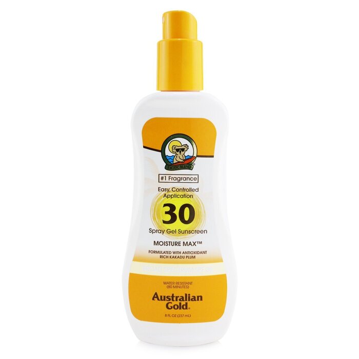 Australian Gold Spray Gel Sunscreen Broad Spectrum SPF 30 (Exp. Date: 04/2021) 237ml/8ozProduct Thumbnail