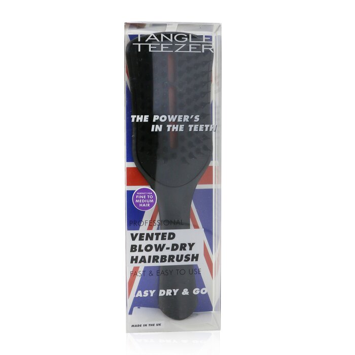 Tangle Teezer Easy Dry & Go Vented Blow-Dry Hair Brush - # Jet Black  1pcProduct Thumbnail