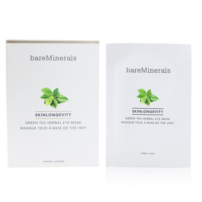 BareMinerals Skinlongevity Green Tea Herbal Eye Mask 6pairsProduct Thumbnail