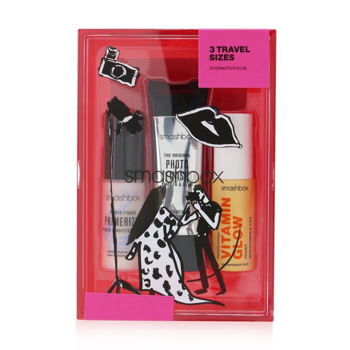 Smashbox Photo Finish Primer Trio Set (1x Photo Finish Primerizer, 1x The Original Photo Finish Smooth & Blur Primer, 1x Photo Finish Vitamin Glow Primer) 3pcsProduct Thumbnail