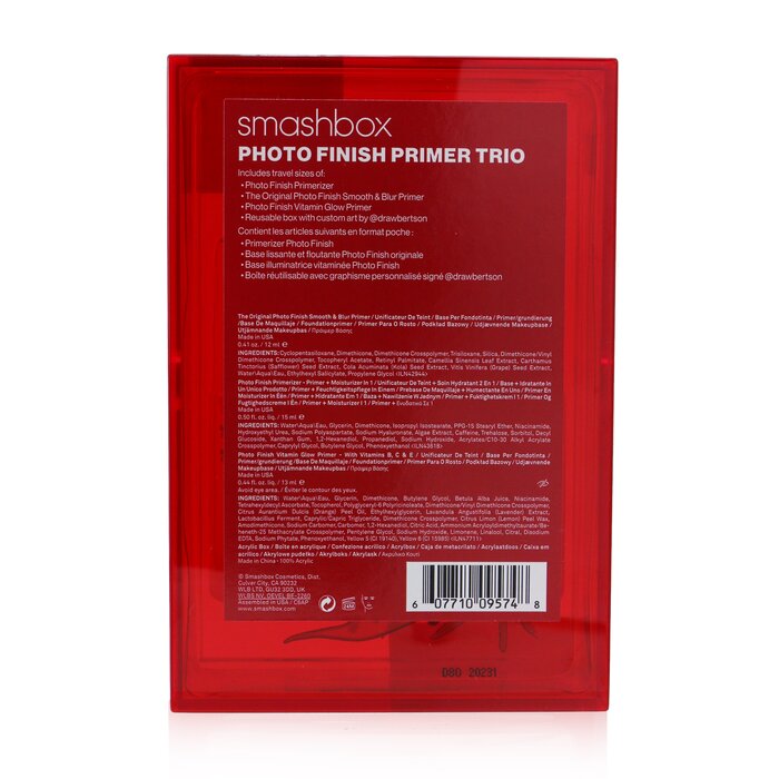 Smashbox Photo Finish Primer Trio Set (1x Photo Finish Primerizer, 1x The Original Photo Finish Smooth & Blur Primer, 1x Photo Finish Vitamin Glow Primer) 3pcsProduct Thumbnail