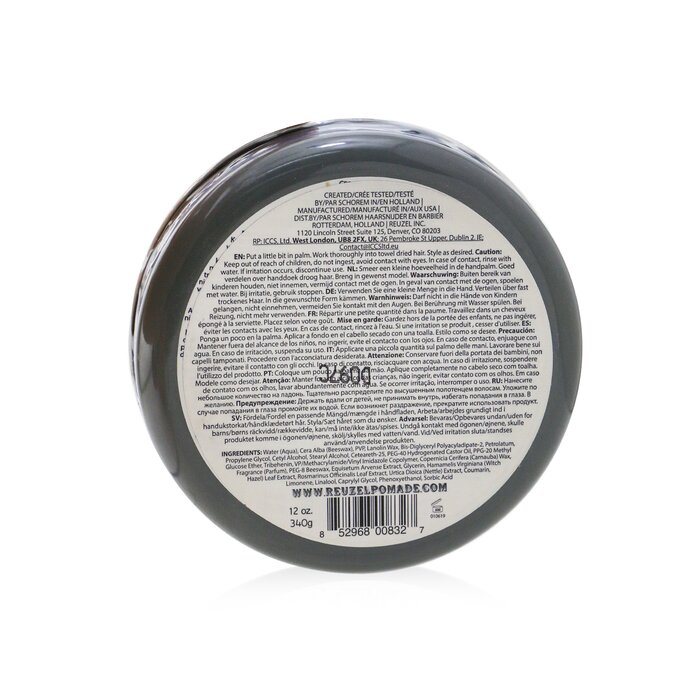 Reuzel Extreme Hold Matte Pomade (Extreme Hold, No Shine, Water Soluble) 340g/12ozProduct Thumbnail