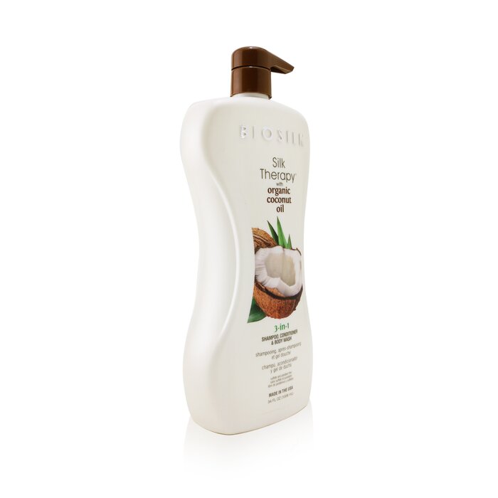 BioSilk Silk Therapy with Coconut Oil 3-In-1 Shampoo, Conditioner & Body Wash 1006ml/34ozProduct Thumbnail