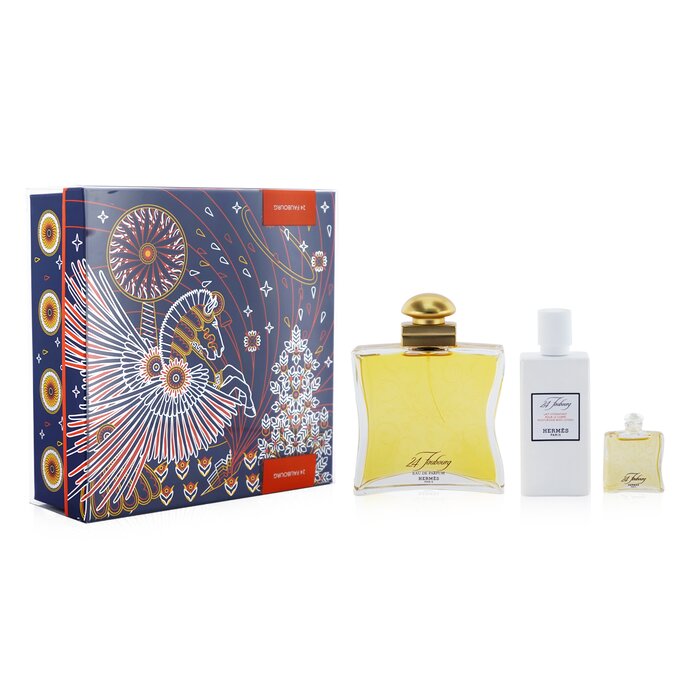 Hermes 24 Faubourg Coffret: Eau De Parfum Spray 100ml/3.3oz + Eau De Parfum 7.5ml/0.25oz + Moisturizing Body Lotion 80ml/2.7oz 3pcsProduct Thumbnail