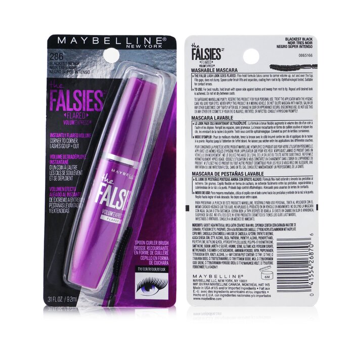 Maybelline Volum' Express The Falsies Flared Washable Mascara 9.2ml/0.31ozProduct Thumbnail