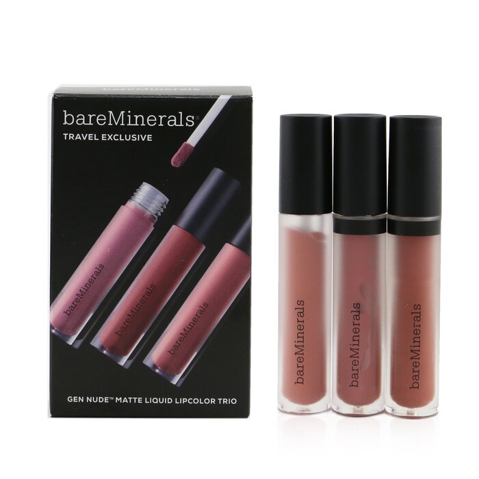 BareMinerals Gen Nude Matte Liquid Lipcolor Trio (3x Matte Liquid Lipstick) 3x4ml/0.13ozProduct Thumbnail