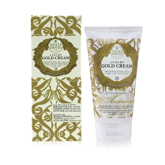 Nesti Dante Luxury Gold Cream With Gold Leaf (Limited Edition) - Restorative 24H Face & Body Cream 150ml/5ozProduct Thumbnail