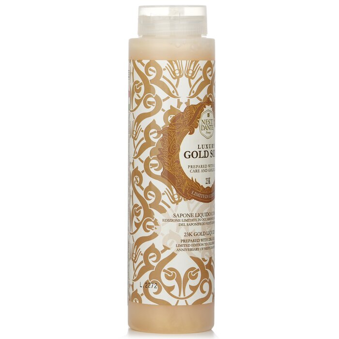 Nesti Dante 60 Anniversary Luxury Gold Soap With Gold Leaf - 23K Gold Liquid Soap (Limited Edition) 300ml/10.2ozProduct Thumbnail