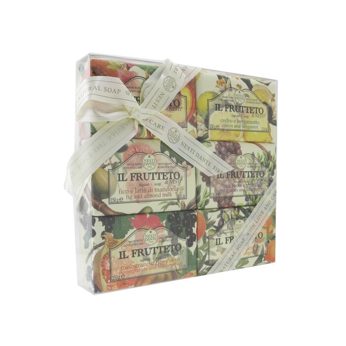 Nesti Dante Il Frutteto Soap Gift Set (#Peach & Lemon, #Citron & Bergamot, #Fig & Almond Milk, #Red Grapes & Blueberry, #Pomegranate & Blackcurrant, #Olive Oil & Tangerine  6x150g/5.3ozProduct Thumbnail
