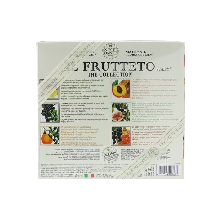 Nesti Dante Il Frutteto Soap Gift Set (#Peach & Lemon, #Citron & Bergamot, #Fig & Almond Milk, #Red Grapes & Blueberry, #Pomegranate & Blackcurrant, #Olive Oil & Tangerine  6x150g/5.3ozProduct Thumbnail