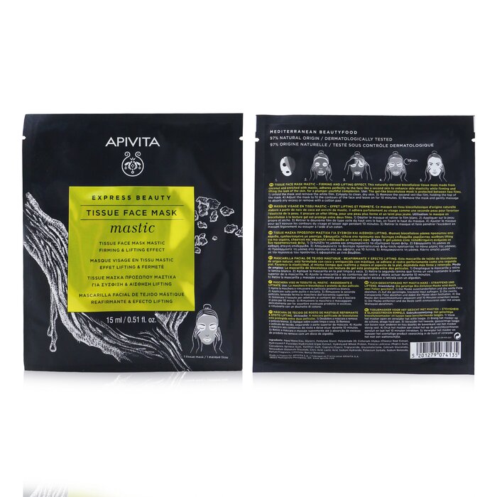 Apivita Express Beauty Tissue Face Mask with Mastic (Firming & Lifting) 6x15ml/0.51ozProduct Thumbnail