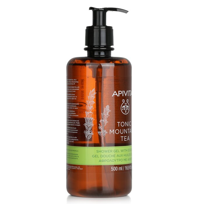 Apivita Tonic Mountain Tea Shower Gel With Essential Oils - Ecopack 500ml/16.9ozProduct Thumbnail