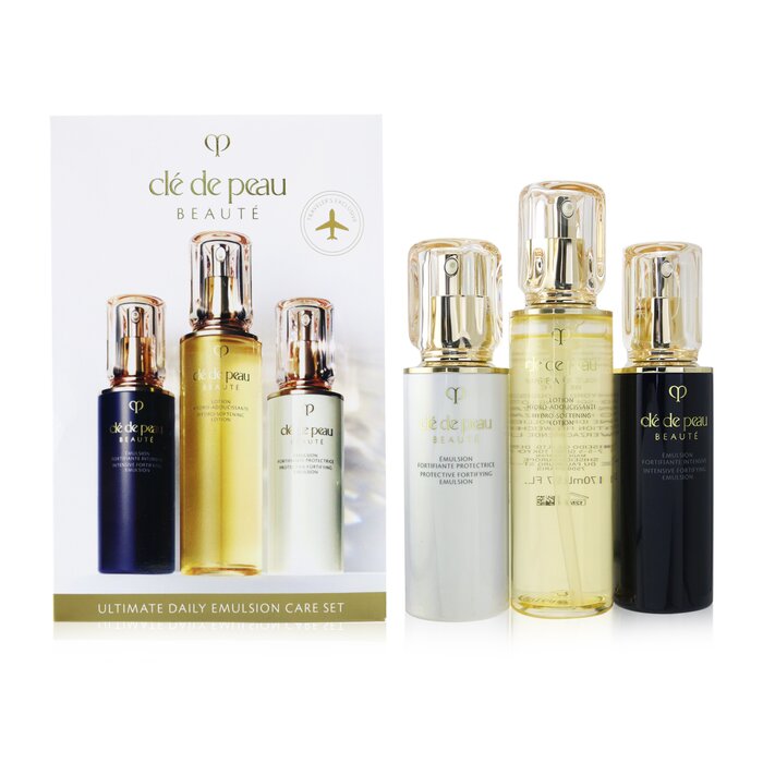 Cle De Peau Ultimate Daily Emulsion Care Set: Hydro-Softening Lotion N 170ml+ Protective Emulsion N SPF 25 125ml+ Intensive Emulsion 125ml 3pcsProduct Thumbnail