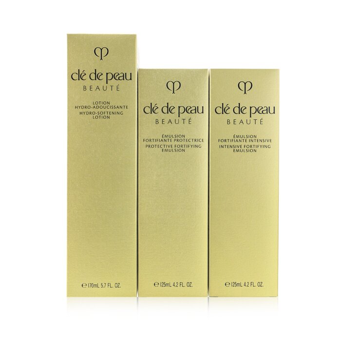 Cle De Peau Ultimate Daily Emulsion Care Set: Hydro-Softening Lotion N 170ml+ Protective Emulsion N SPF 25 125ml+ Intensive Emulsion 125ml 3pcsProduct Thumbnail
