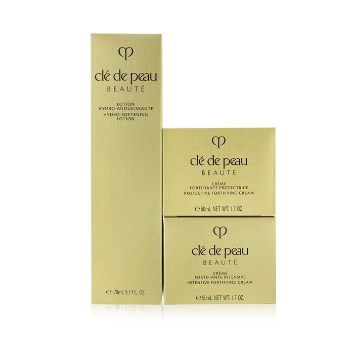 Cle De Peau Bộ kem chăm sóc hàng ngày cơ bản: Kem dưỡng da làm mềm da N + Kem tăng cường bảo vệ N SPF 25+ Kem tăng cường chuyên sâu N 3pcsProduct Thumbnail