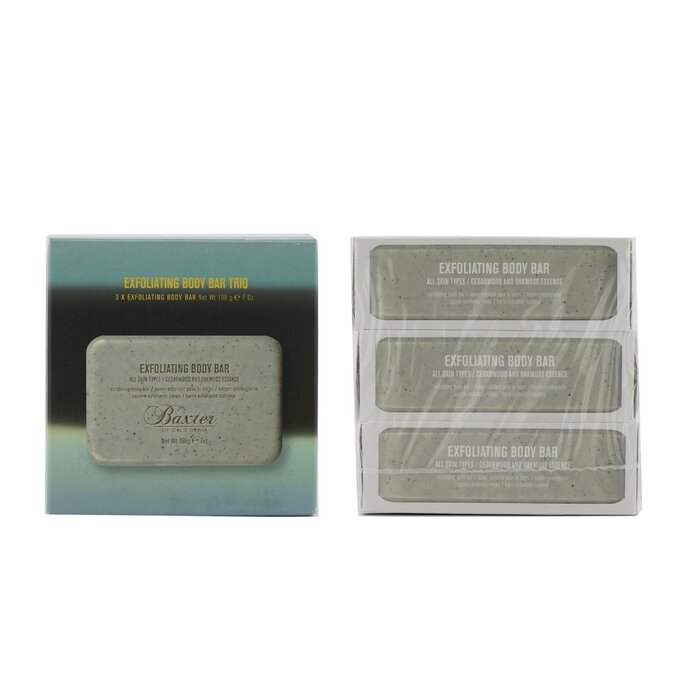 Baxter Of California Exfoliating Body Bar Trio (Cedarwood & Oakmoss Essence) - For All Skin Types 3x198g/7ozProduct Thumbnail