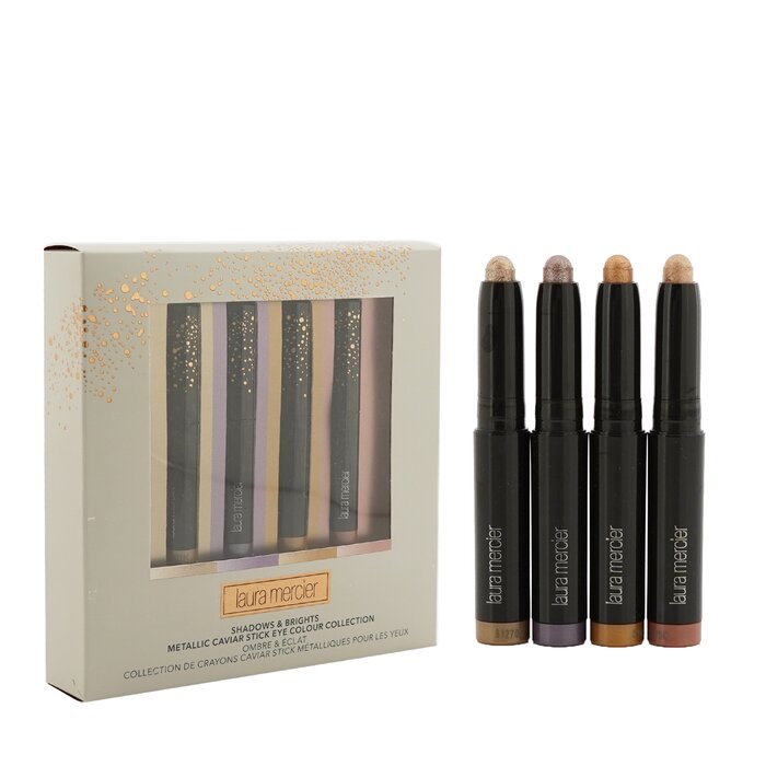Laura Mercier Shadows & Brights Metallic Caviar Stick Eye Colour Collection (4x Caviar Stick Eye Colour) 4x1g/0.03ozProduct Thumbnail