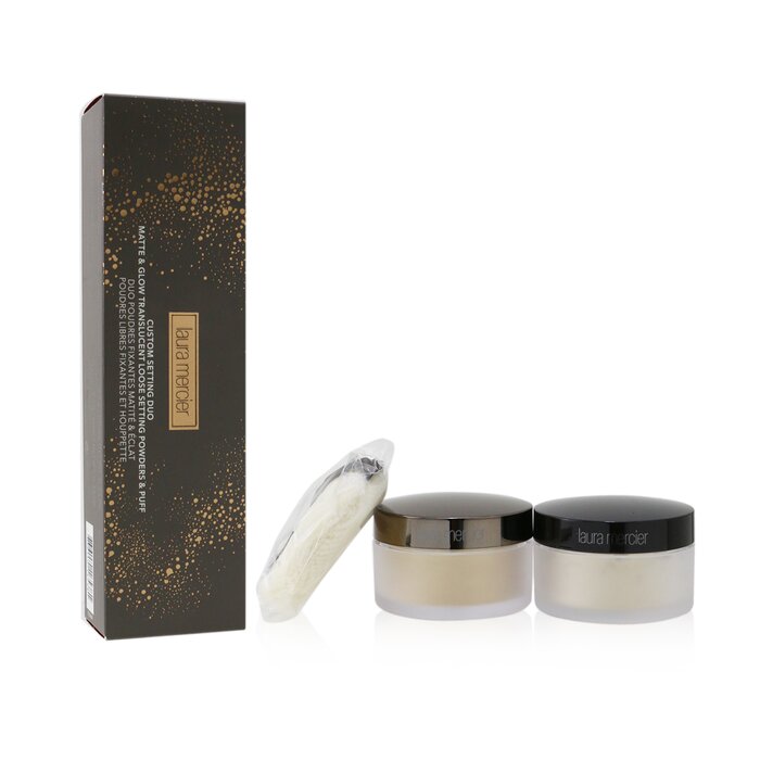 Laura Mercier Matte & Glow Translucent Loose Setting Powders & Puff Duo (2x Loose Setting Powder, 1x Mini Velour Puff) 2x9.3g/0.33ozProduct Thumbnail