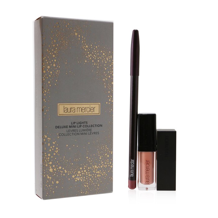 Laura Mercier Lip Lights Deluxe Mini Lip Collection (1x Lip Glace + 1x Lip Color + 1x Lip Pencil) 3pcsProduct Thumbnail