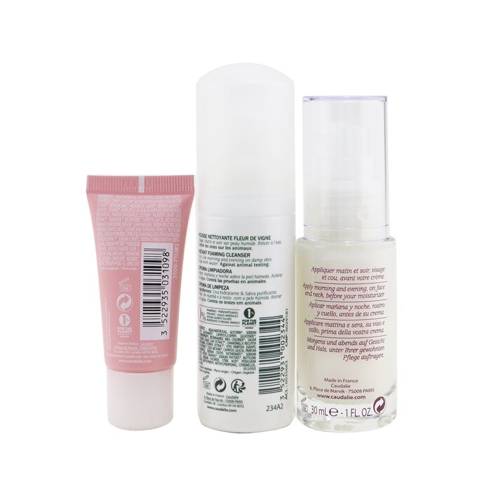 Caudalie Vinosource S.O.S Hydration Set: S.O.S Thirst-Quenching Serum 30ml+ Instant Foaming Cleanser 50ml+ Moisturizing Sorbet 15ml 3pcsProduct Thumbnail
