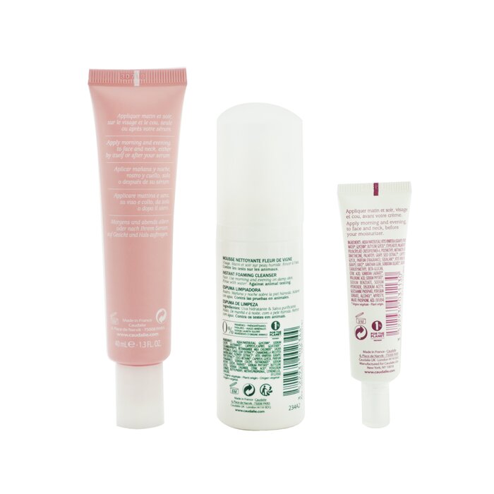 Caudalie My First Hydrating Essentials Set: Vinosource Sorbet 40ml+ Instant Foaming Cleanser 50ml+ Vinosource SOS Thirst Serum 10ml 3pcsProduct Thumbnail