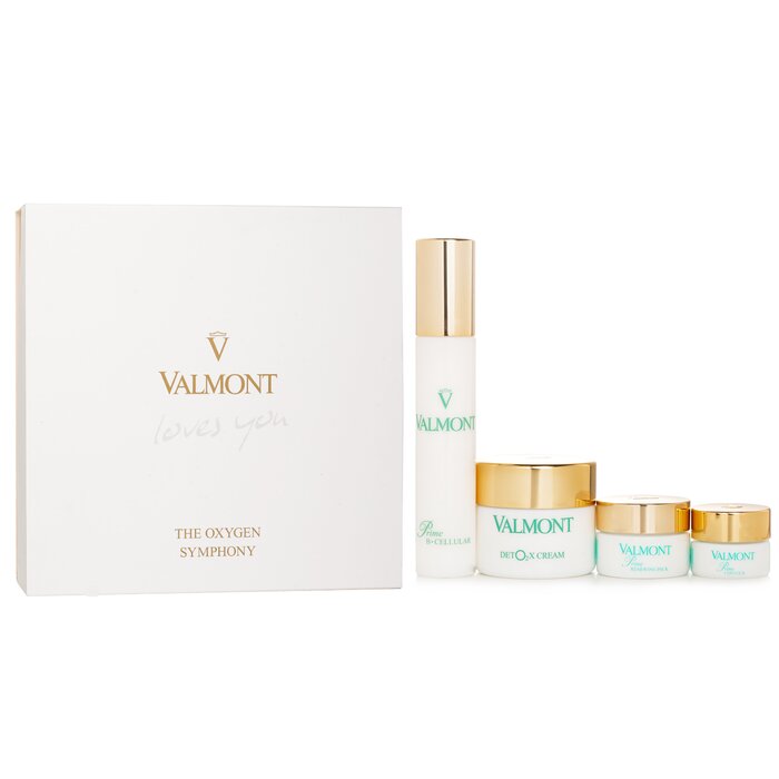 Valmont The Oxygen Symphony Set: Prime Renewing Pack 15ml + Prime B -Cellular 30ml + Prime Contour 5ml + Deto2x Cream 45ml 4pcsProduct Thumbnail