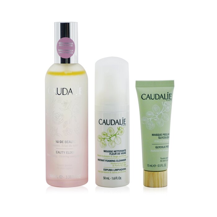 Caudalie 歐緹麗  美容必備套裝：Beauty Elixir 100ml+ 即時泡沫潔面乳 50ml+ 乙醇酸去角質 15ml 3pcsProduct Thumbnail