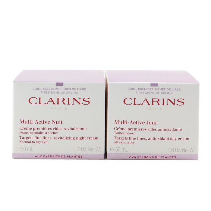 Clarins Multi-Active Partners Set: Multi-Active Day Cream 50ml/1.6oz + Night Cream 50ml/1.7oz  2pcsProduct Thumbnail