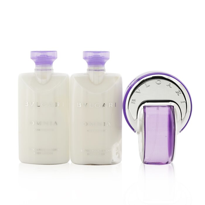 Bvlgari Omnia Amethyste Coffret: Eau De Toilette Spray 65ml/2.2oz + 2xBody Lotion 75ml/2.5oz + Pouch 3pcs+PouchProduct Thumbnail