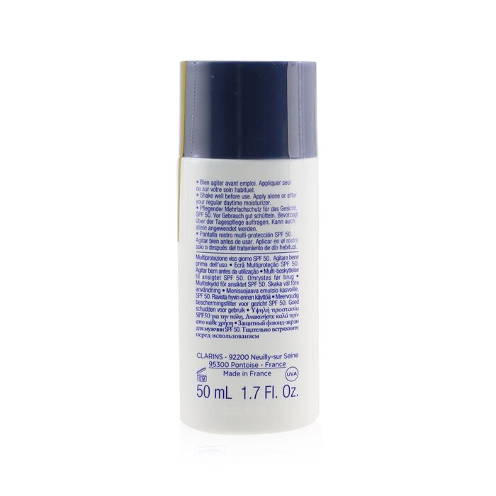 Clarins Clarinsmen UV Plus Anti-Pollution Multi-Protection SPF 50 UVA-UVB (High Protection Day Screen, Oil-Free, Invisible & Water Resistant) 50ml/1.7ozProduct Thumbnail