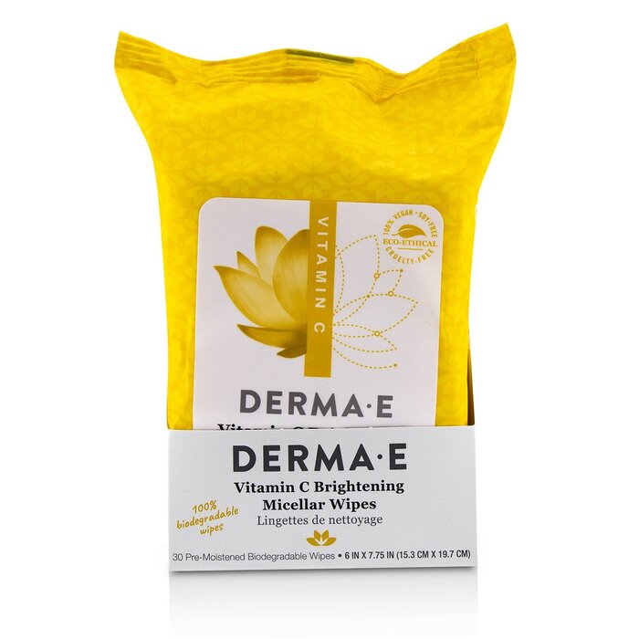 Derma E Vitamin C Brightening Micellar Wipes (Exp. Date: 06/2021) 30wipesProduct Thumbnail