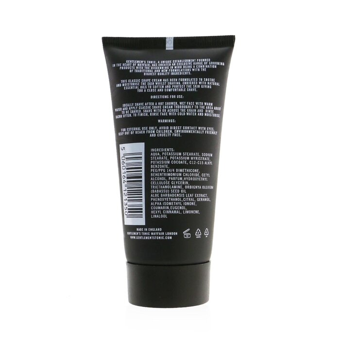 Gentlemen's Tonic Classic Shave Cream - Babassu & Bergamot 50ml/1.7ozProduct Thumbnail