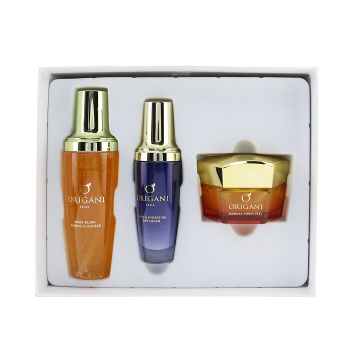 Origani ERDA Luxury Facial 3-Pieces Collection: Cleanser 150ml + Day Cream 50ml + Manuka Honey Peel 50ml 3pcsProduct Thumbnail