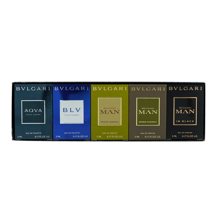 Bvlgari The Men's Gift Collection: Man In Black EDP, Man Wood Essence EDP, Man Wood Neroli EDP, Aqva EDT, Blv EDT 5x5ml/0.17ozProduct Thumbnail