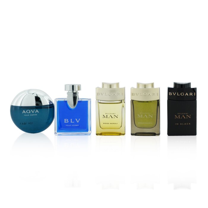 Bvlgari The Men's Gift Collection: Man In Black EDP, Man Wood Essence EDP, Man Wood Neroli EDP, Aqva EDT, Blv EDT 5x5ml/0.17ozProduct Thumbnail